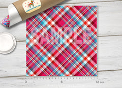 Plaid Patterned Adhesive Vinyl 446