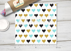 Love Heart Patterned HTV 1098