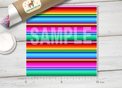 Serape Stripes Patterned HTV 667