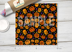 Halloween Pumpkins Patterned HTV- H001