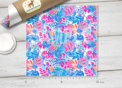 Tropical palm Floral Patterned HTV L136
