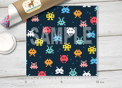 Retro Game Patterned HTV 1099