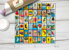 Mexican Loteria Patterned HTV-1007