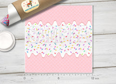 Pink Ice Cream Corn Patterned HTV 1302