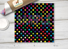 Colorful Polka Dot Patterned HTV 265