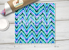 Ethnic Chevron Patterned HTV 1222