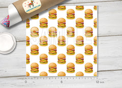 Food Burger Patterned HTV 1105