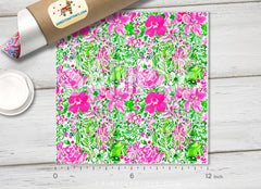 Jungle Flower Patterned HTV L113