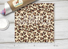 Heart Leopard Patterned HTV 1146