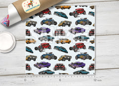 Muscle Car Patterned HTV 1489
