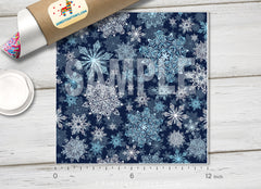 Snowflake Patterned HTV X001