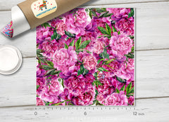 Watercolor Floral Printed Vinyl/ Indoor Vinyl/ Outdoor Vinyl/ Heat Transfer Vinyl-514