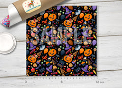 Halloween Pumpkins Patterned HTV 737