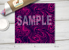 Fuchsia Abstract Marble Patterned HTV 676