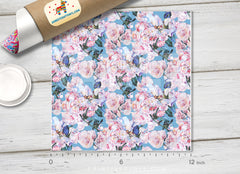 Flower Patterned Adhesive Vinyl 426 - Donkey Craft Vinyl