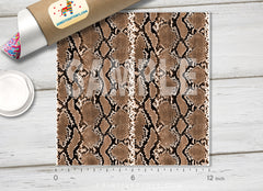 Snake skin Pattern Printed Vinyl/ Indoor / Outdoor/ Heat Transfer Vinyl-764 - Printive Vinyl | Patterned Vinyl