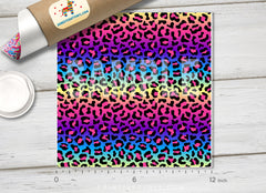 Rainbow Leopard Patterned HTV1040