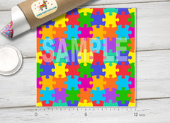 Autism puzzle Printed HTV-839