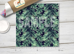 Tropical Palm Leaves Patterned HTV 1214