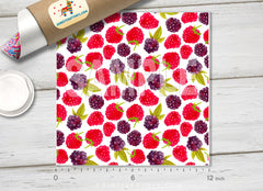 Blackberries Raspberries Patterned HTV 1034