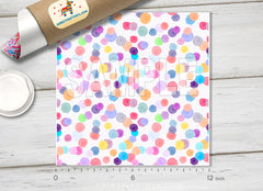Pastel Watercolor Dots Patterned HTV 1443