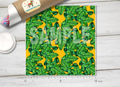 Watercolor Botanical Leaves Patterned HTV 648