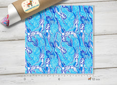 Mermaid Patterned HTV L009