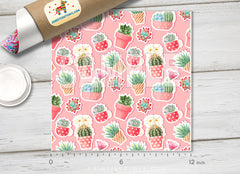 Pink Cactus Patterned HTV 1138