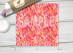 Watercolor Flame Patterned Adhesive Vinyl 133