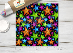 Shiny sparkles and sequins Stars Patterned HTV 406