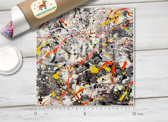 Abstract Oil Paint Patterned HTV 1363