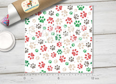 Dog Paw Patterned HTV 1417