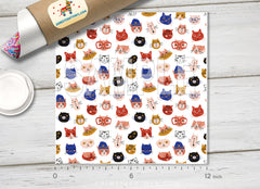 Cat Face Patterned HTV 1370