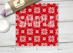 Christmas Knitting Pattern Adhesive Vinyl 562
