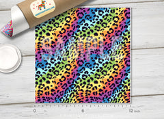 Rainbow Leopard Patterned HTV 350