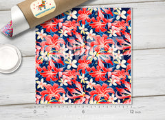 Tropical Flower Patterned HTV 980