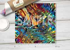 Rainbow Psychelic Patterned HTV 355