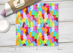 Bear Jelly Geometric Patchwork Patterned HTV 1337