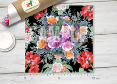 Flowers Patterned HTV 728