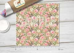 Floral Bird Patterned HTV 327
