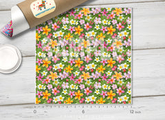 Tropical Flower Patterned Adhesive Vinyl 137