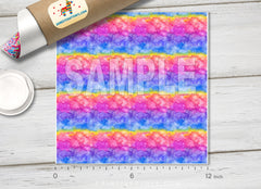 Rainbow Watercolor Patterned HTV 184