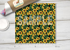 Sunflowers Patterned HTV 750