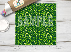 Saint patrick day clover Printed Vinyl/ Indoor Vinyl/ Outdoor Vinyl/ Heat Transfer Vinyl-340 - Printive Vinyl | Patterned Vinyl