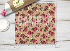 Rose Flower Patterned Adhesive Vinyl 293