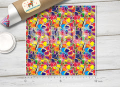 Rainbow Bubble Patterned HTV 092