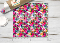 Hibiscus Floral Patterned Adhesive Vinyl 104