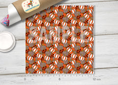 Leopard Pumpkin Patterned HTV H022