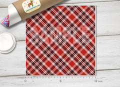Tartan Plaid Patterned Adhesive Vinyl 454