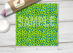 Green Leopard Patterned HTV 1054